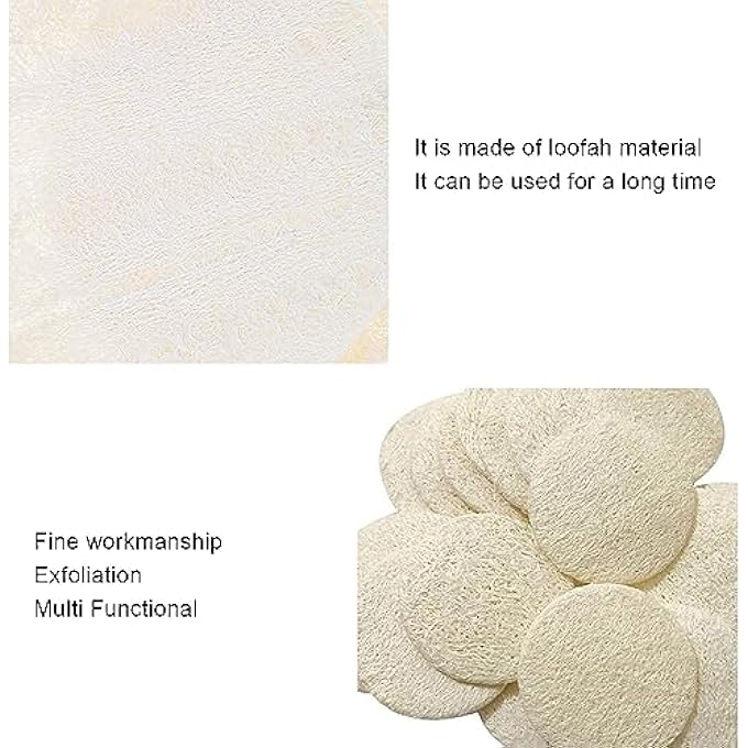 Sorandy Soft Gentle Body Facial Cleansing Makeup Remover Brush Facial Body Scrubbers Pad for Men Women Shower Bath 20pcs Loofah Sponge Exfoliating Face Pads - Image 3